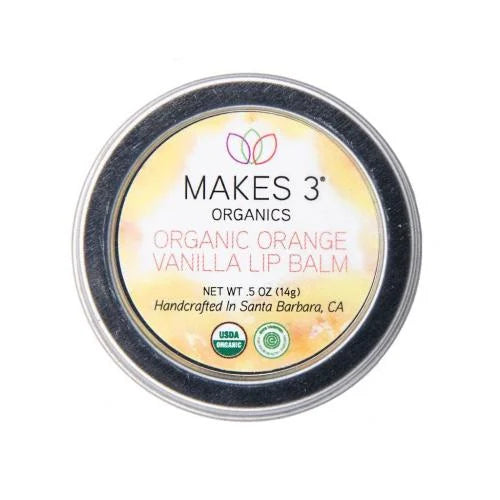 Makes 3 Organics Organic Orange Vanilla Lip Balm