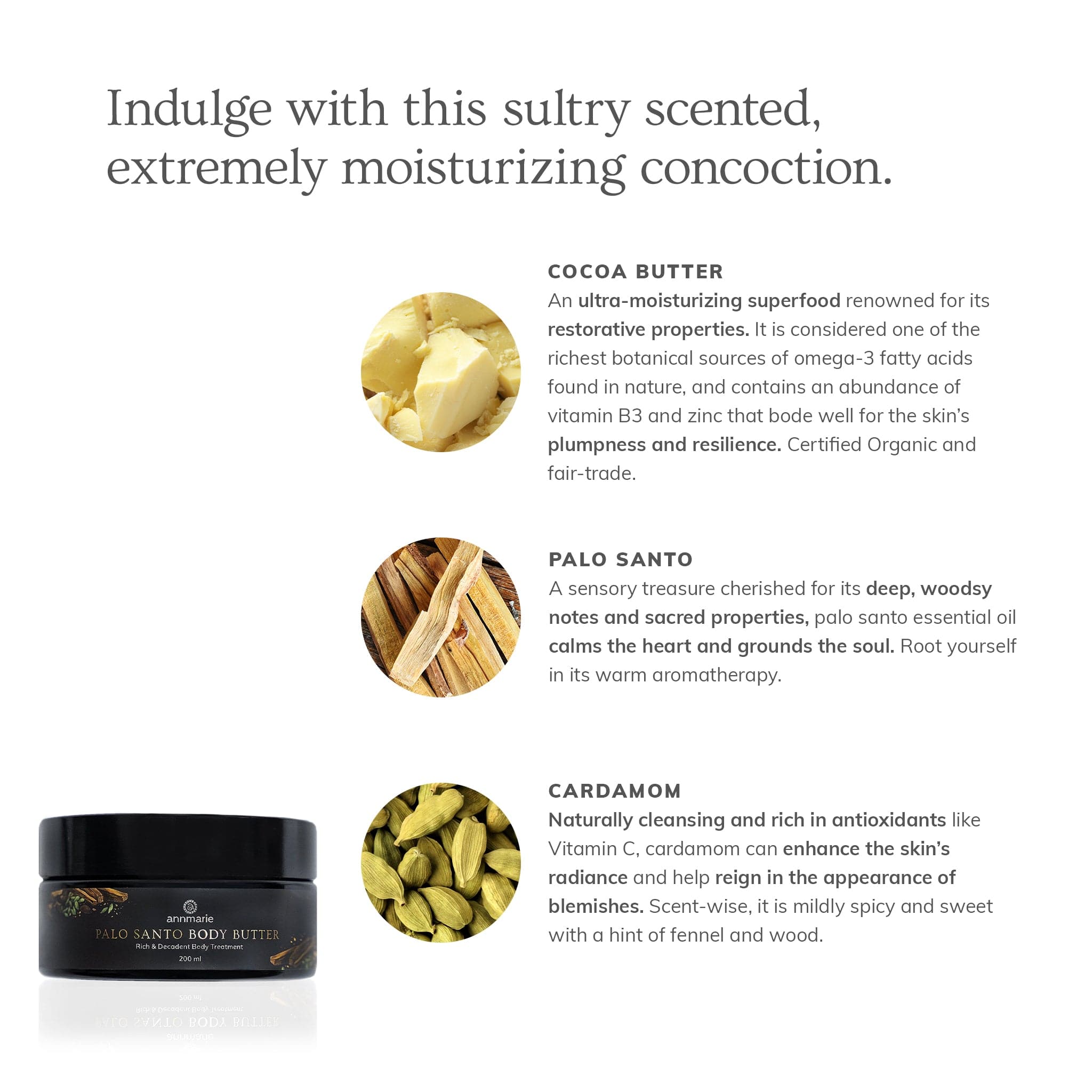 Palo Santo Body Butter - Rich & Decadent Body Treatment (200 ml)