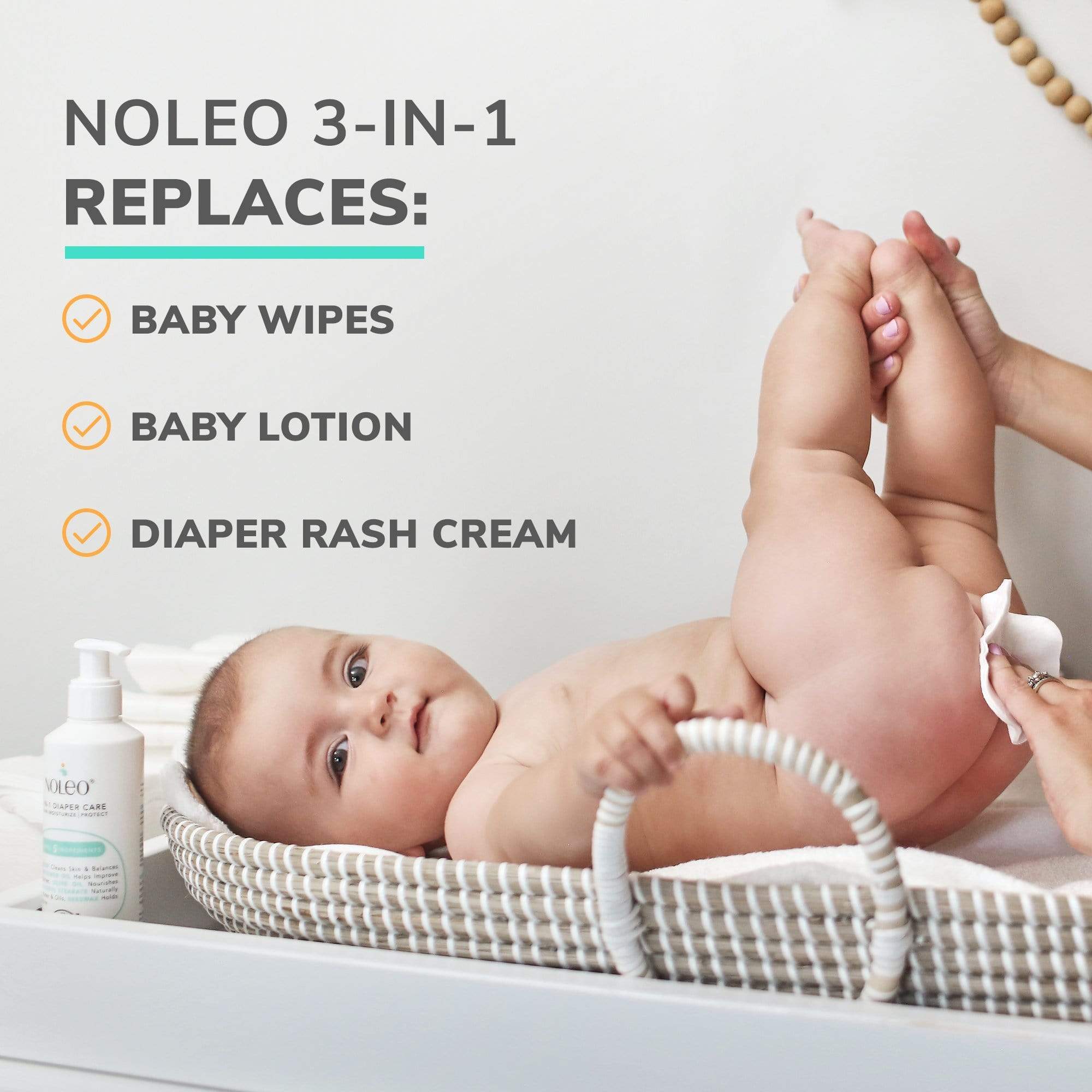 3-IN-1 - Organic Diaper Cream - No Pump (100% Recyclable)