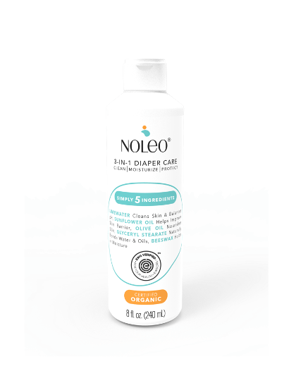 NOLEO 3-IN-1 - Organic Diaper Cream - No Pump (100% Recyclable)