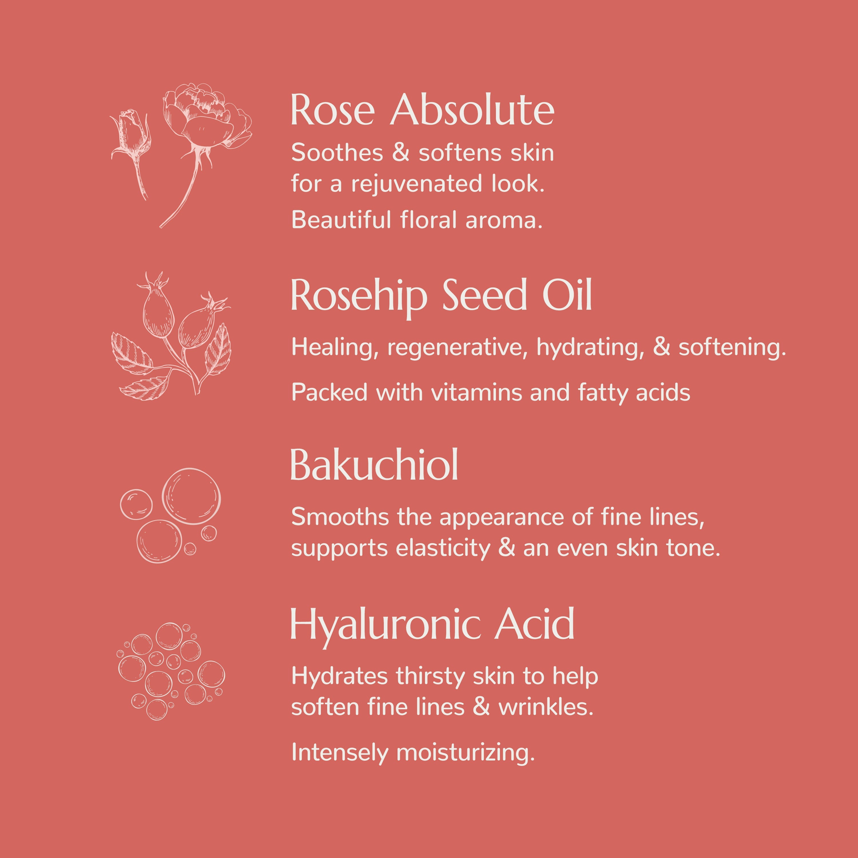 Rose with Bakuchiol Facial Serum