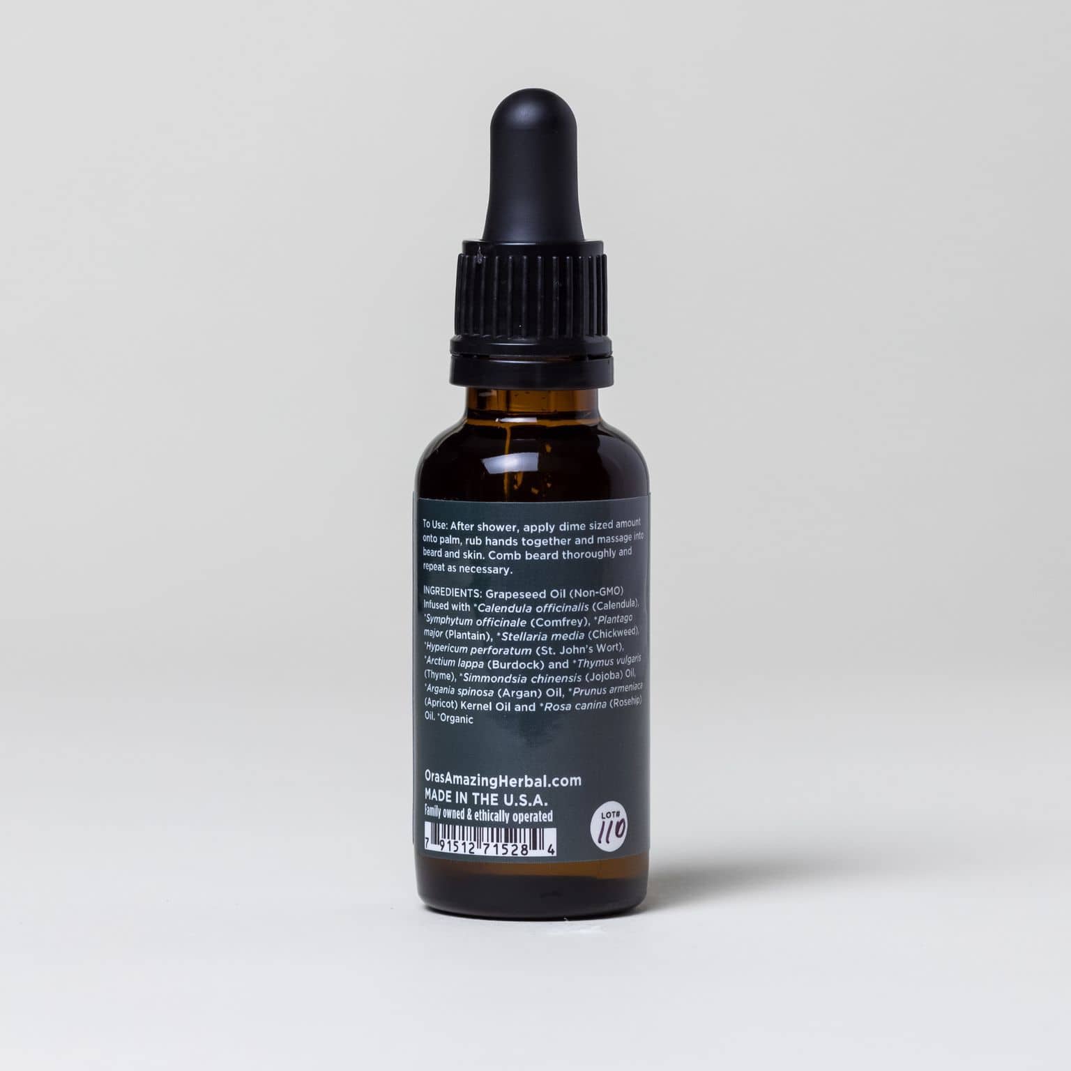 Unscented, Beard and Hair Oil