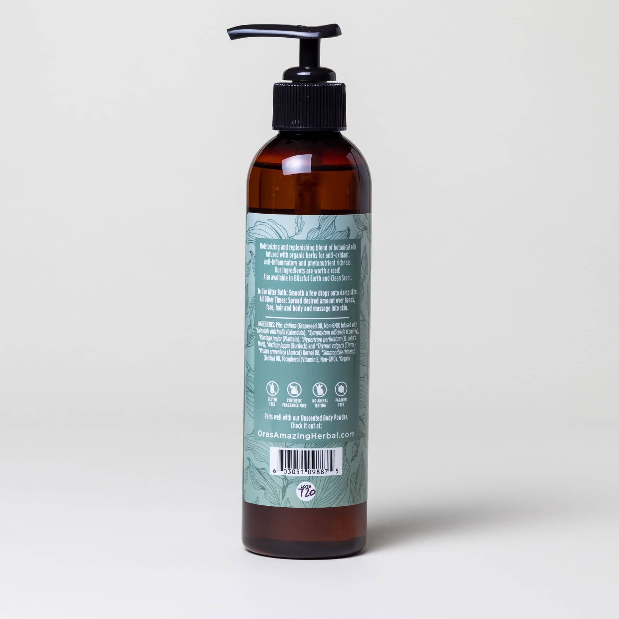 Unscented Body & Facial Cleansing Oil